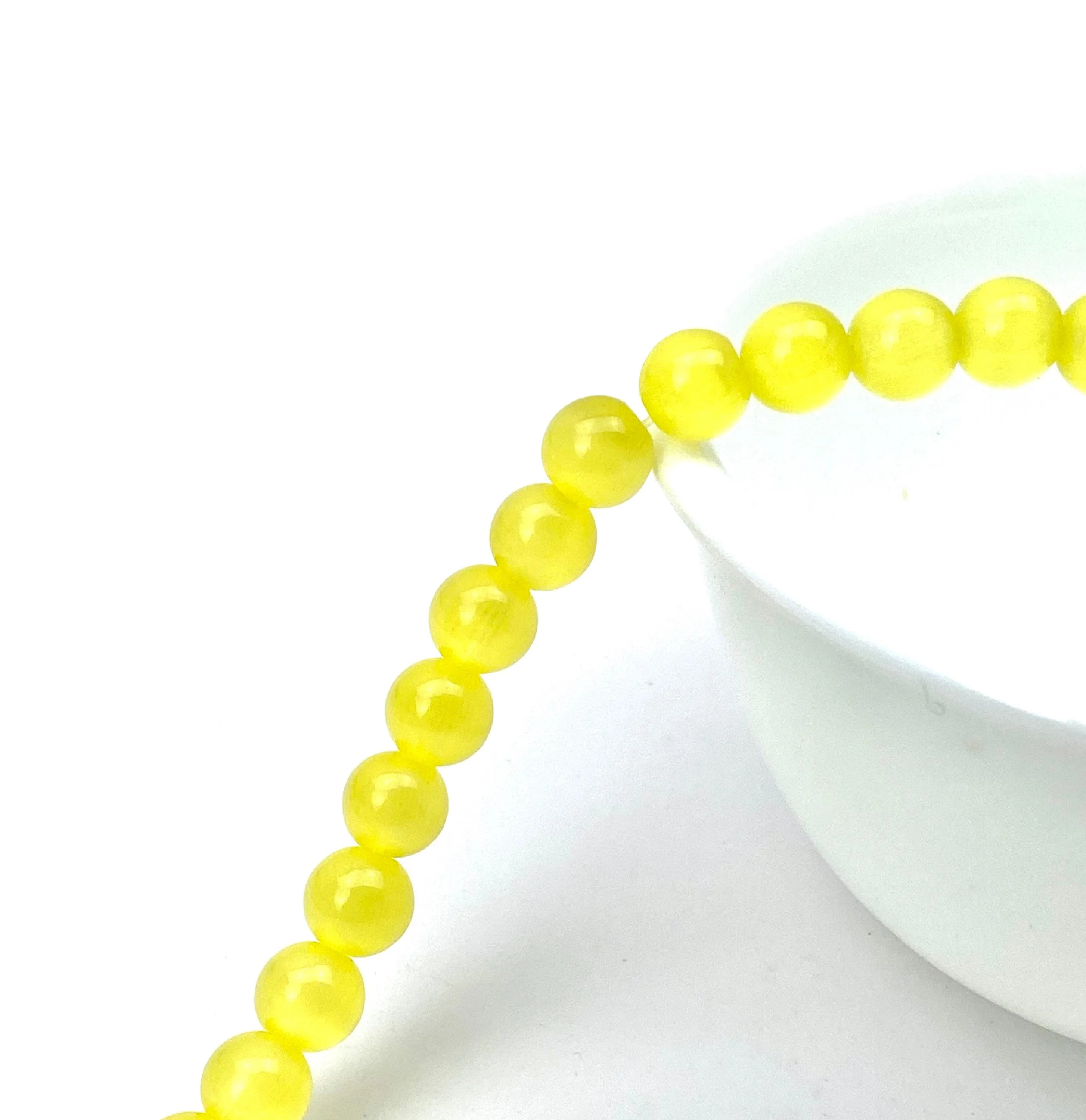 Pineapple jade bead strand, SKU#C2