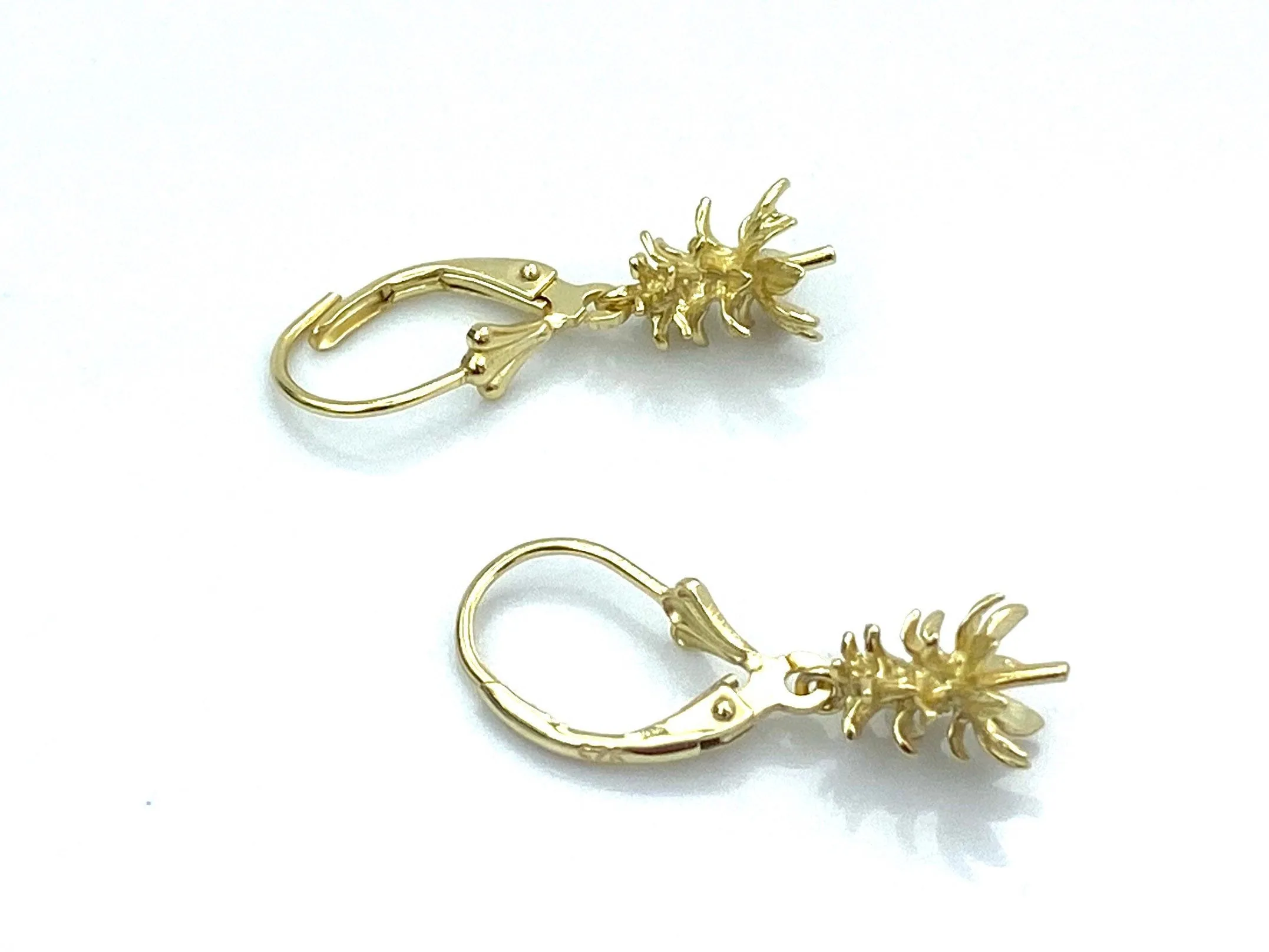 Pineapple Vermeil Lever Backing