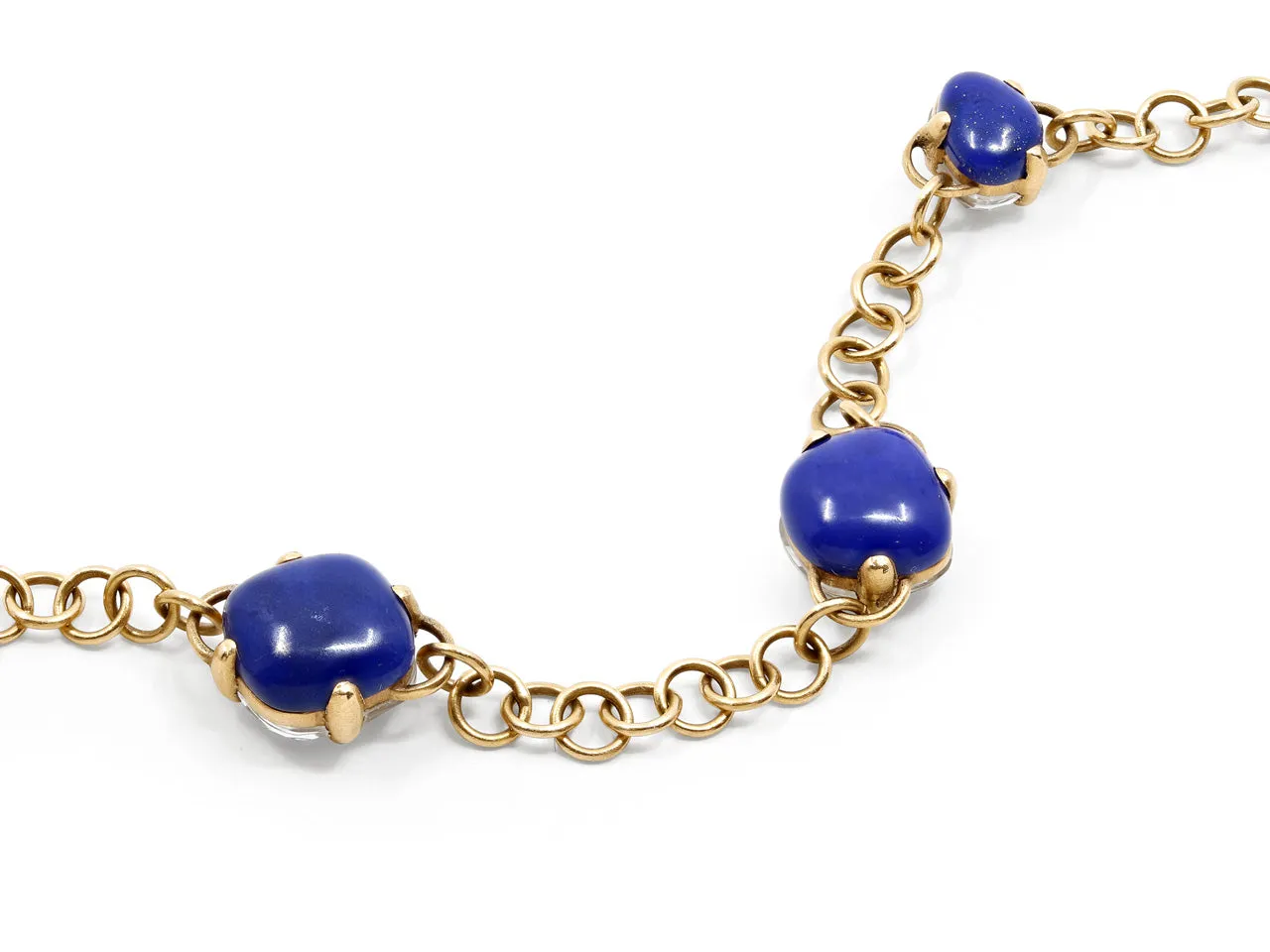 Pomellato 'Capri' Lapis and Quartz Bracelet in 18K Gold