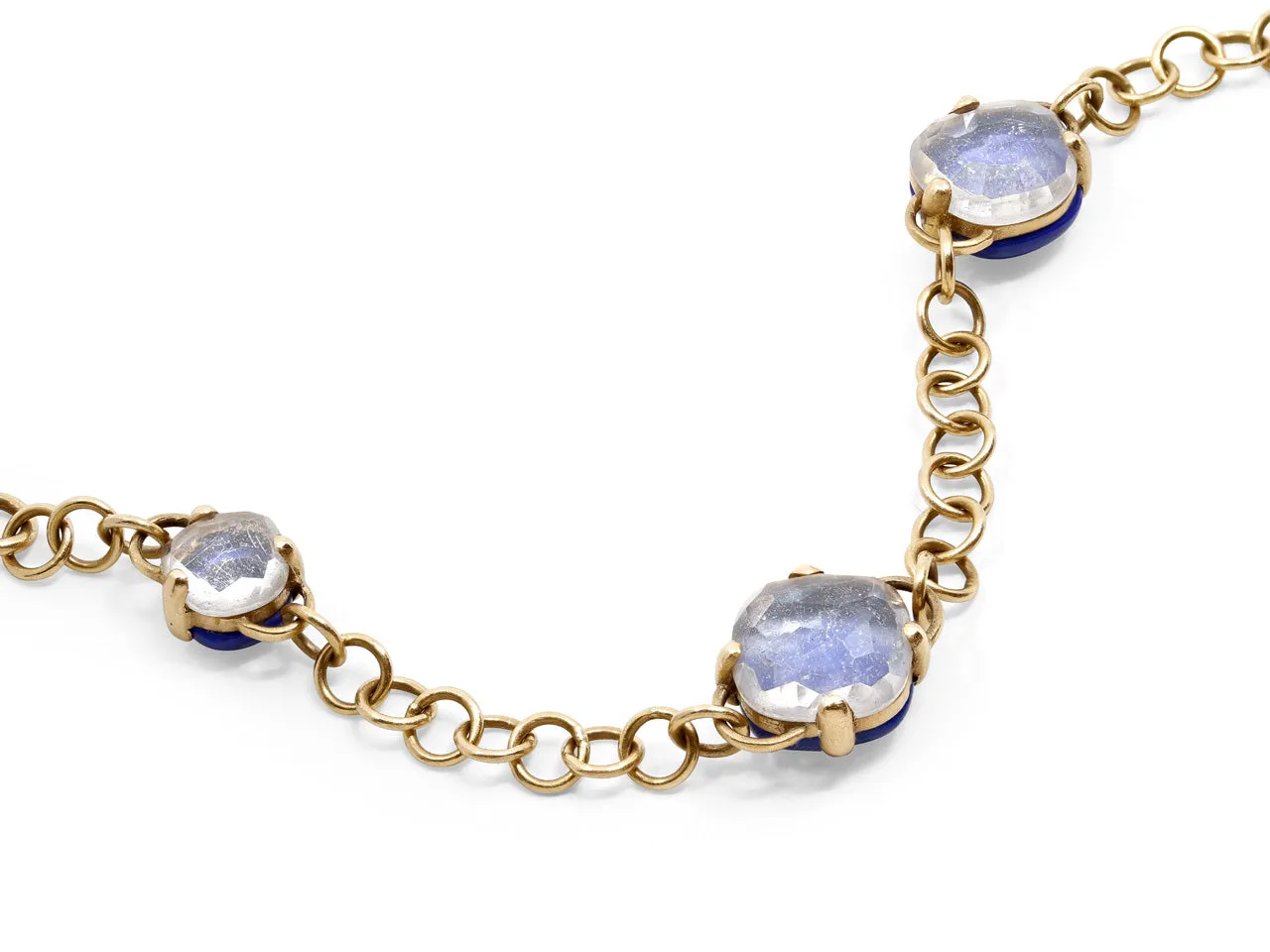 Pomellato 'Capri' Lapis and Quartz Bracelet in 18K Gold