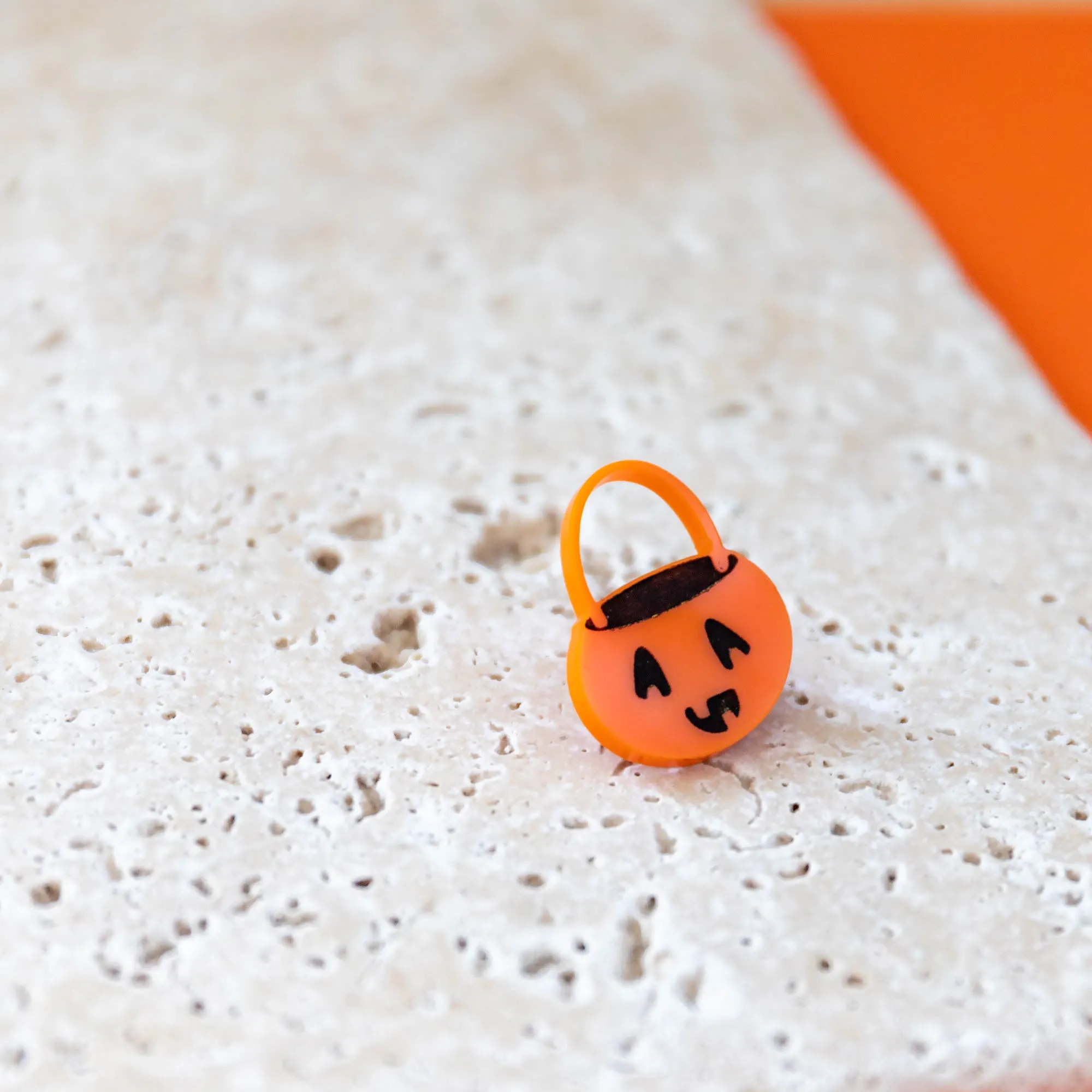 Pumpkin Basket Brooch