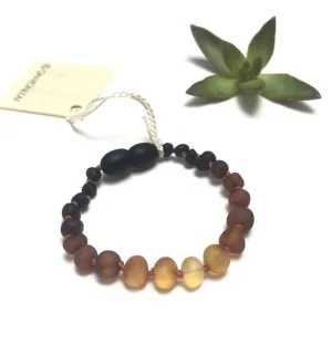 Raw Ombre Amber Anklet or Bracelet