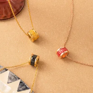 Ring Pendant Chain Necklace