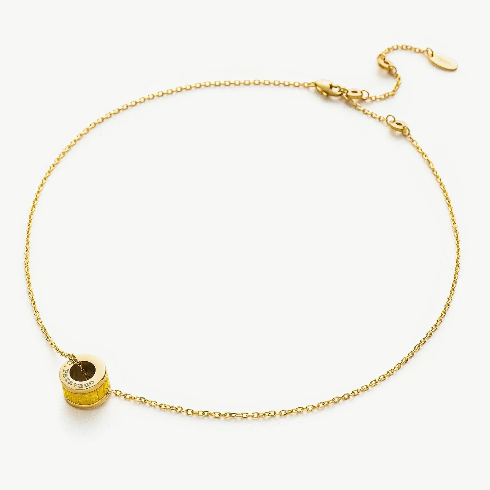 Ring Pendant Chain Necklace