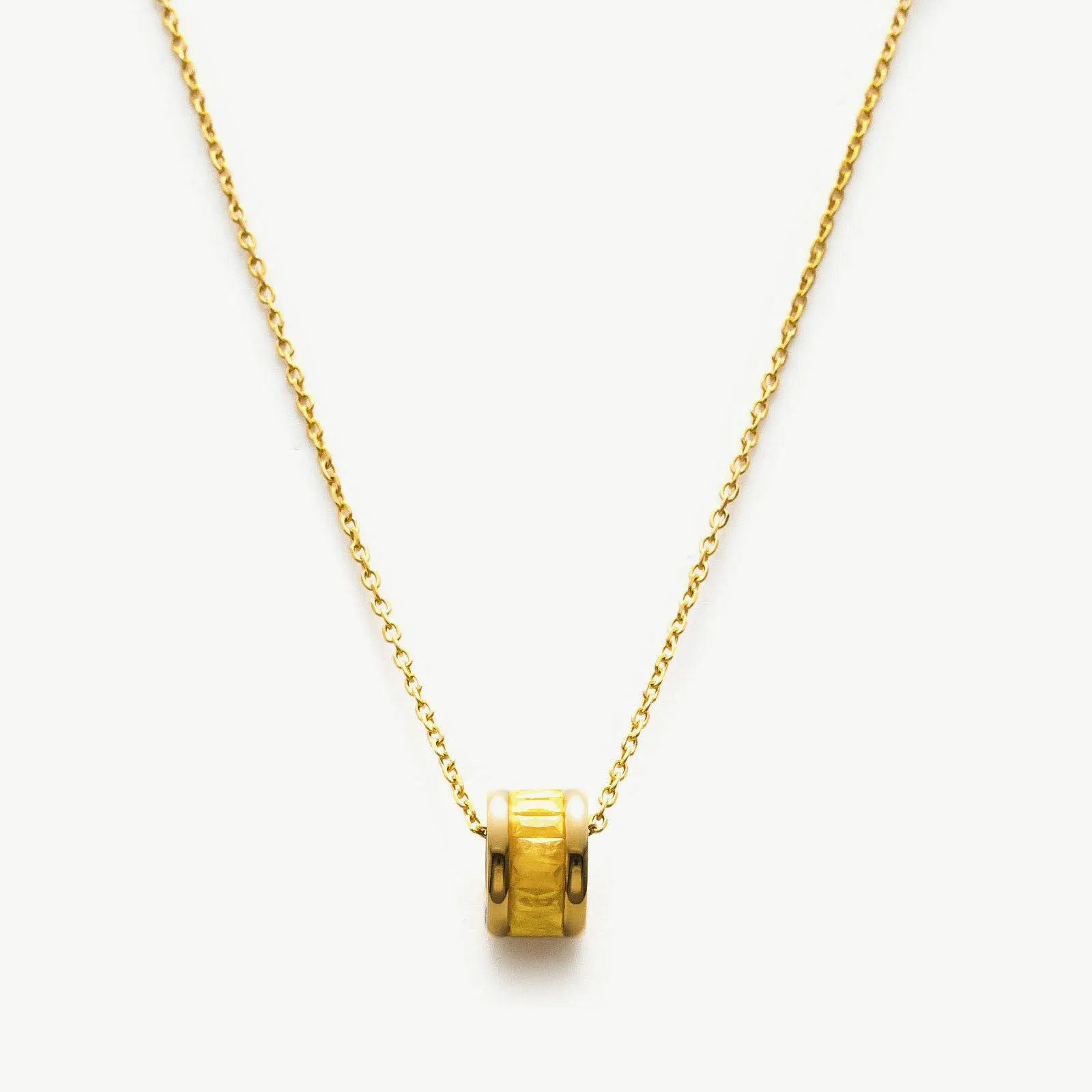 Ring Pendant Chain Necklace