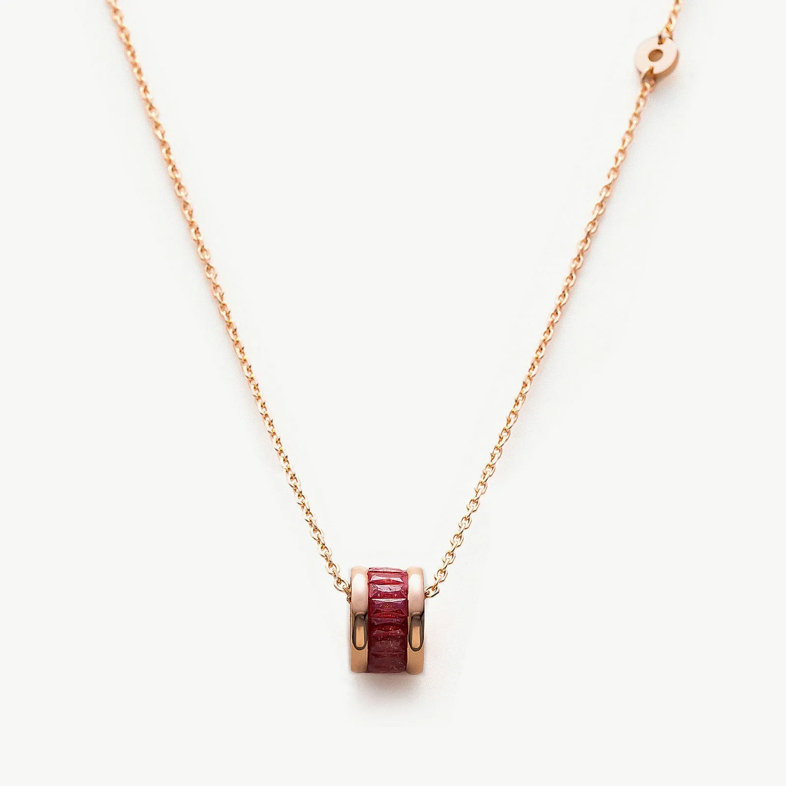 Ring Pendant Chain Necklace