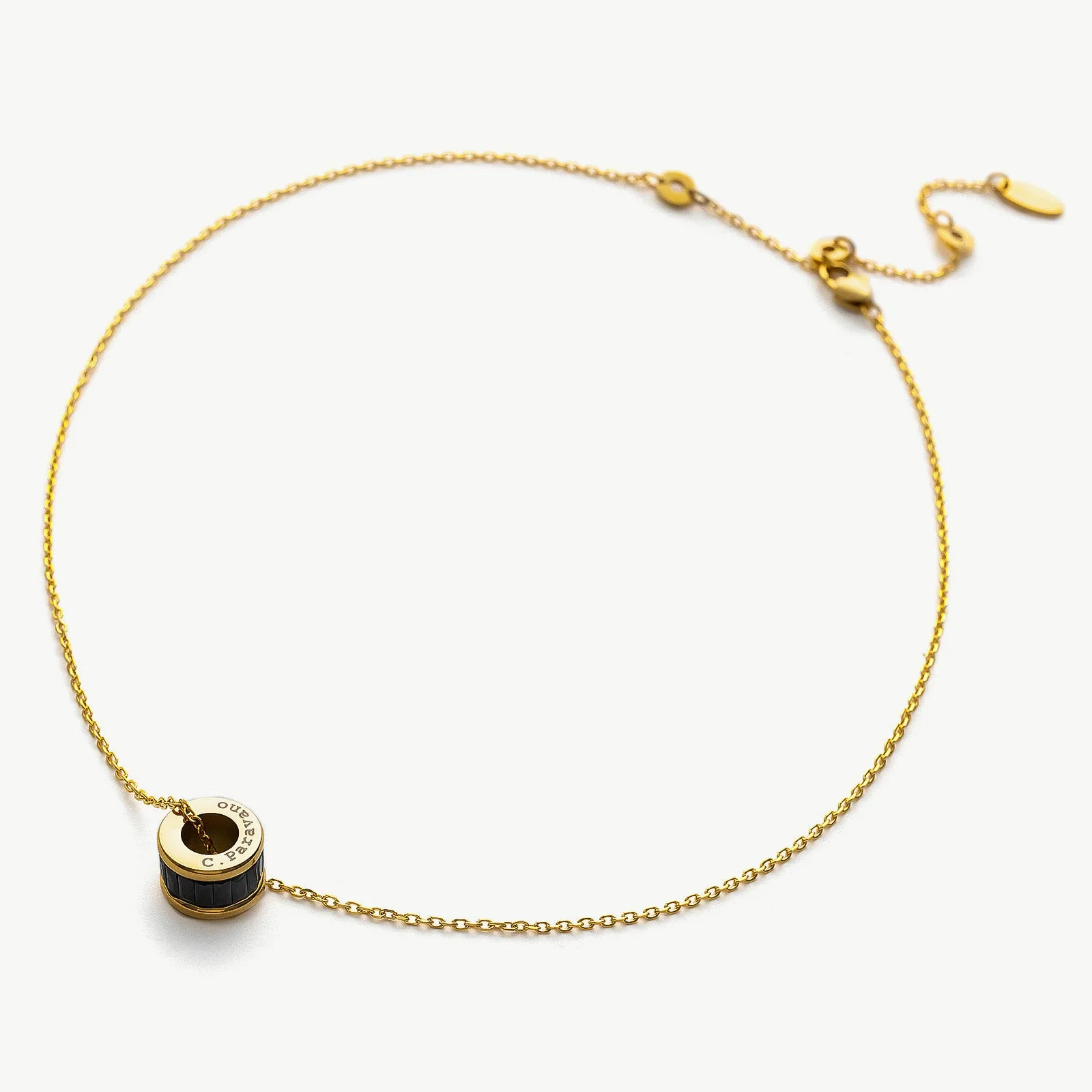 Ring Pendant Chain Necklace