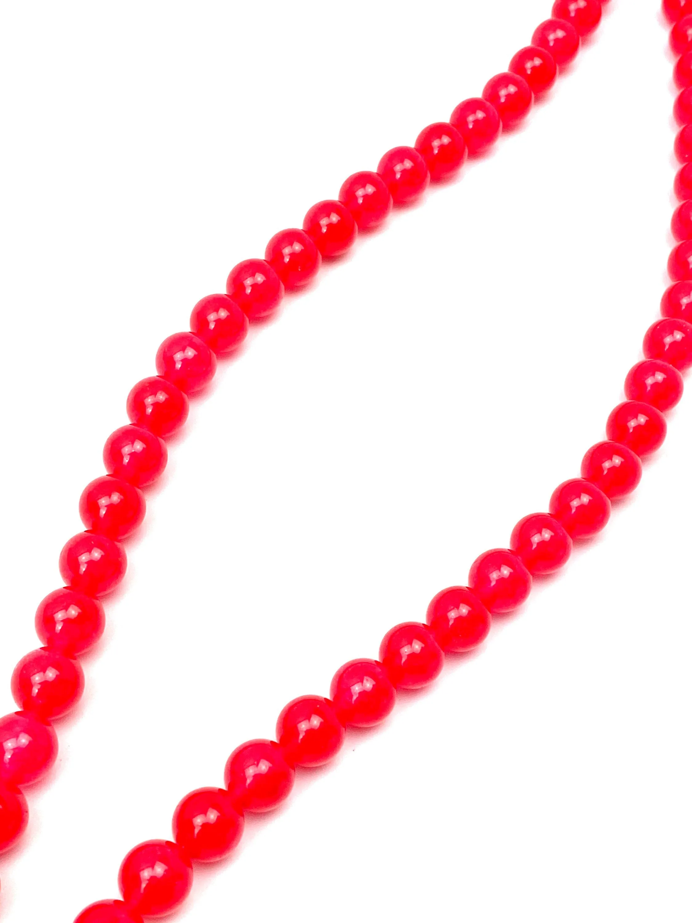 Rose jade bead strand, SKU#RSESTR