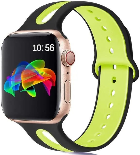 Silicone Strap Breathable Rubber Bracelet Waterproof Wristband