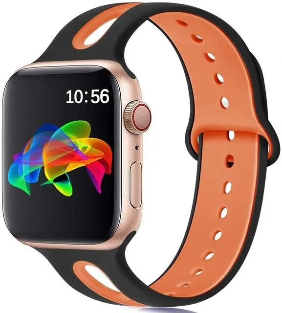 Silicone Strap Breathable Rubber Bracelet Waterproof Wristband