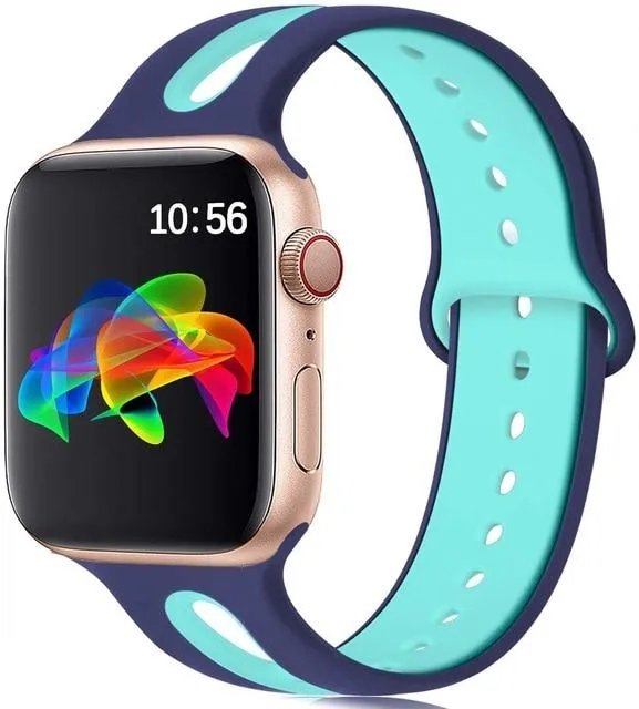 Silicone Strap Breathable Rubber Bracelet Waterproof Wristband