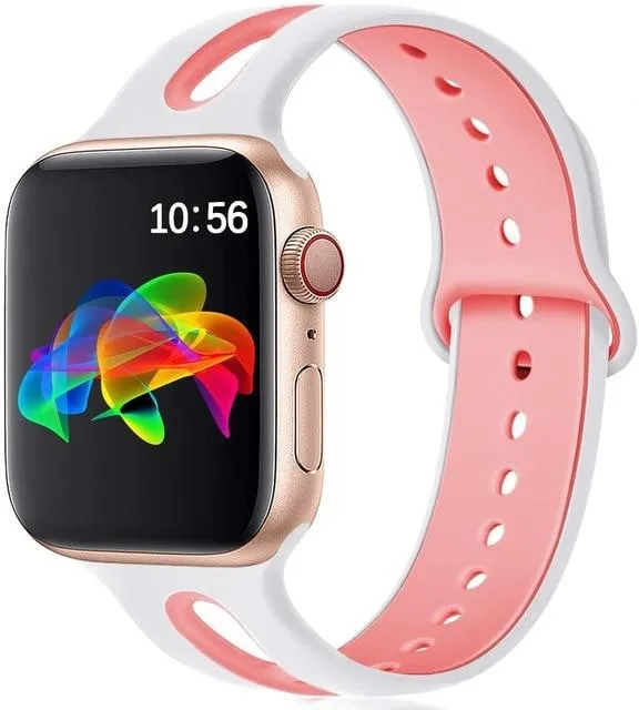 Silicone Strap Breathable Rubber Bracelet Waterproof Wristband