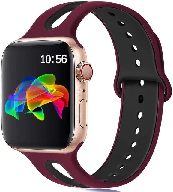 Silicone Strap Breathable Rubber Bracelet Waterproof Wristband