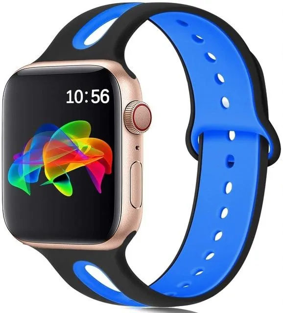 Silicone Strap Breathable Rubber Bracelet Waterproof Wristband