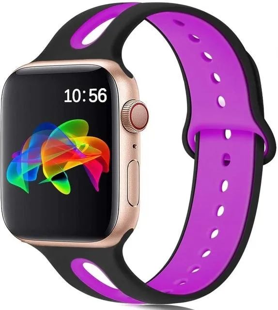 Silicone Strap Breathable Rubber Bracelet Waterproof Wristband