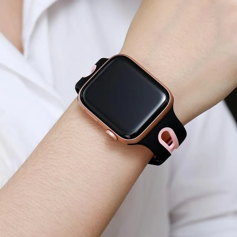 Silicone Strap Breathable Rubber Bracelet Waterproof Wristband