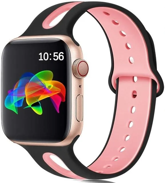 Silicone Strap Breathable Rubber Bracelet Waterproof Wristband
