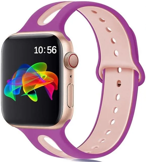 Silicone Strap Breathable Rubber Bracelet Waterproof Wristband
