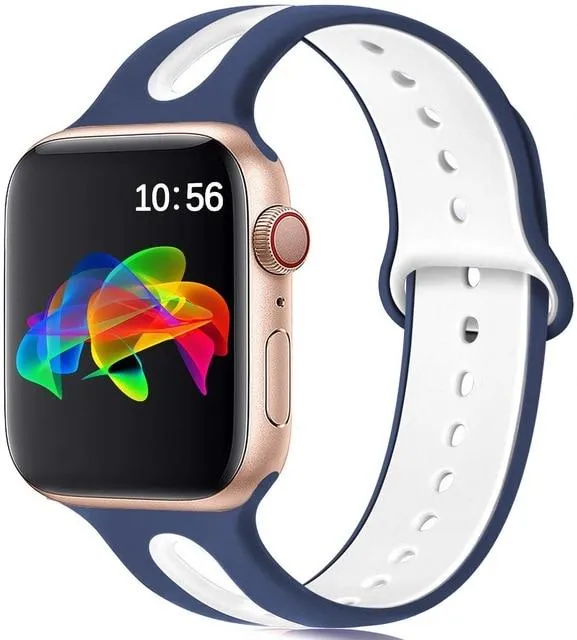 Silicone Strap Breathable Rubber Bracelet Waterproof Wristband
