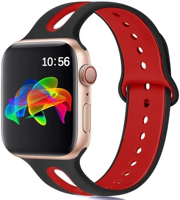 Silicone Strap Breathable Rubber Bracelet Waterproof Wristband