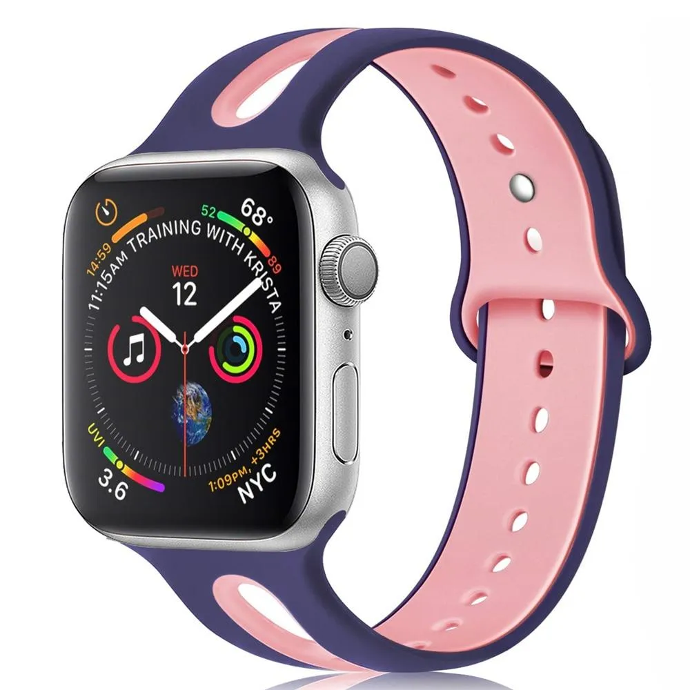 Silicone Strap Breathable Rubber Bracelet Waterproof Wristband