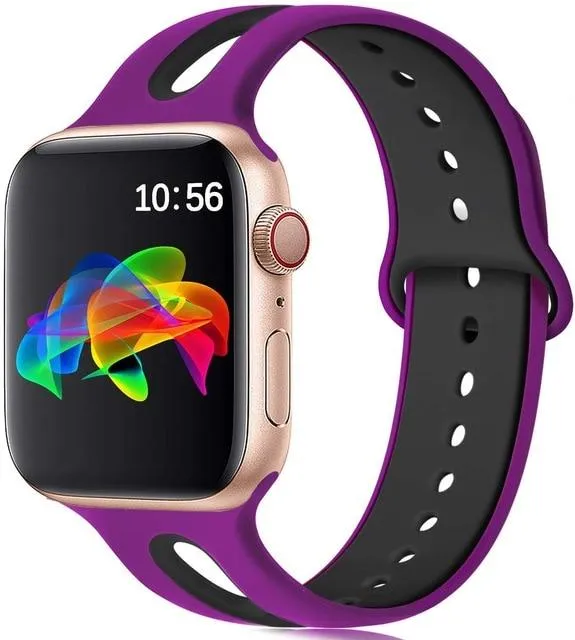 Silicone Strap Breathable Rubber Bracelet Waterproof Wristband