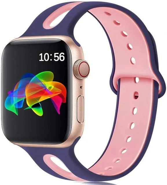 Silicone Strap Breathable Rubber Bracelet Waterproof Wristband