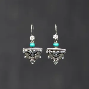 Silver and Gemstone Telsum Earrings