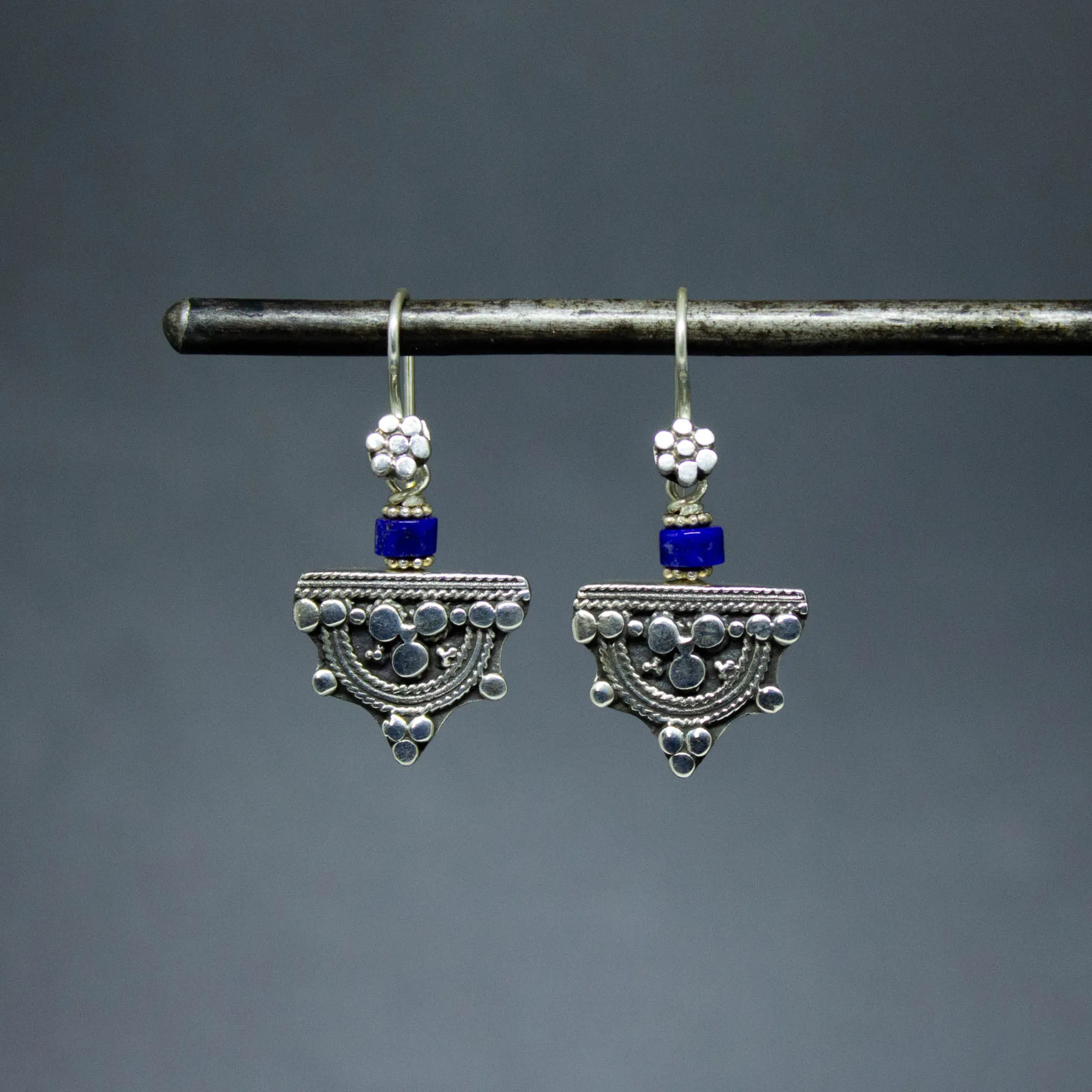 Silver and Gemstone Telsum Earrings