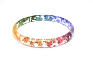 Skinny Wildflower Bracelet with Infused Cremation Ash