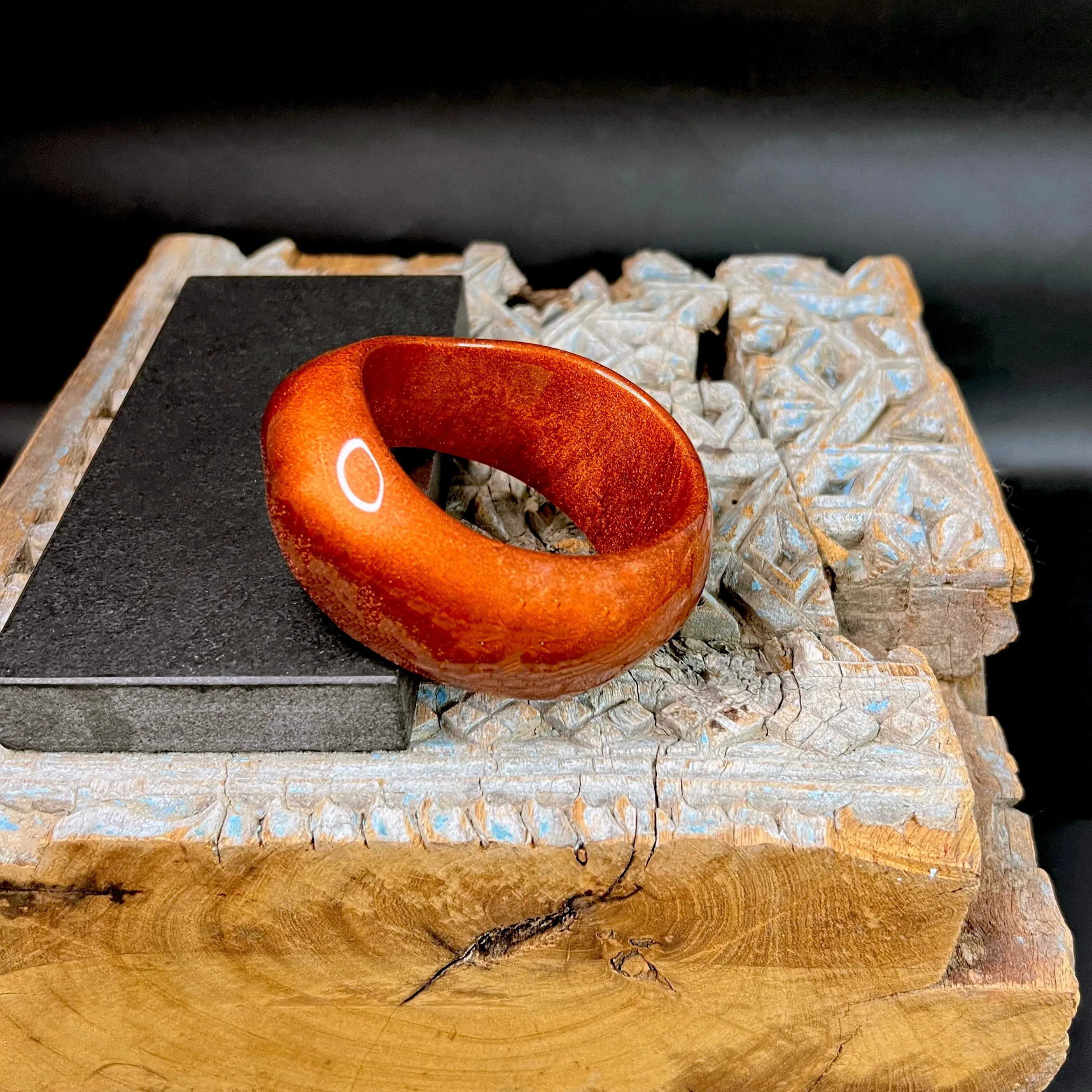 Sofia Bangle in Amber