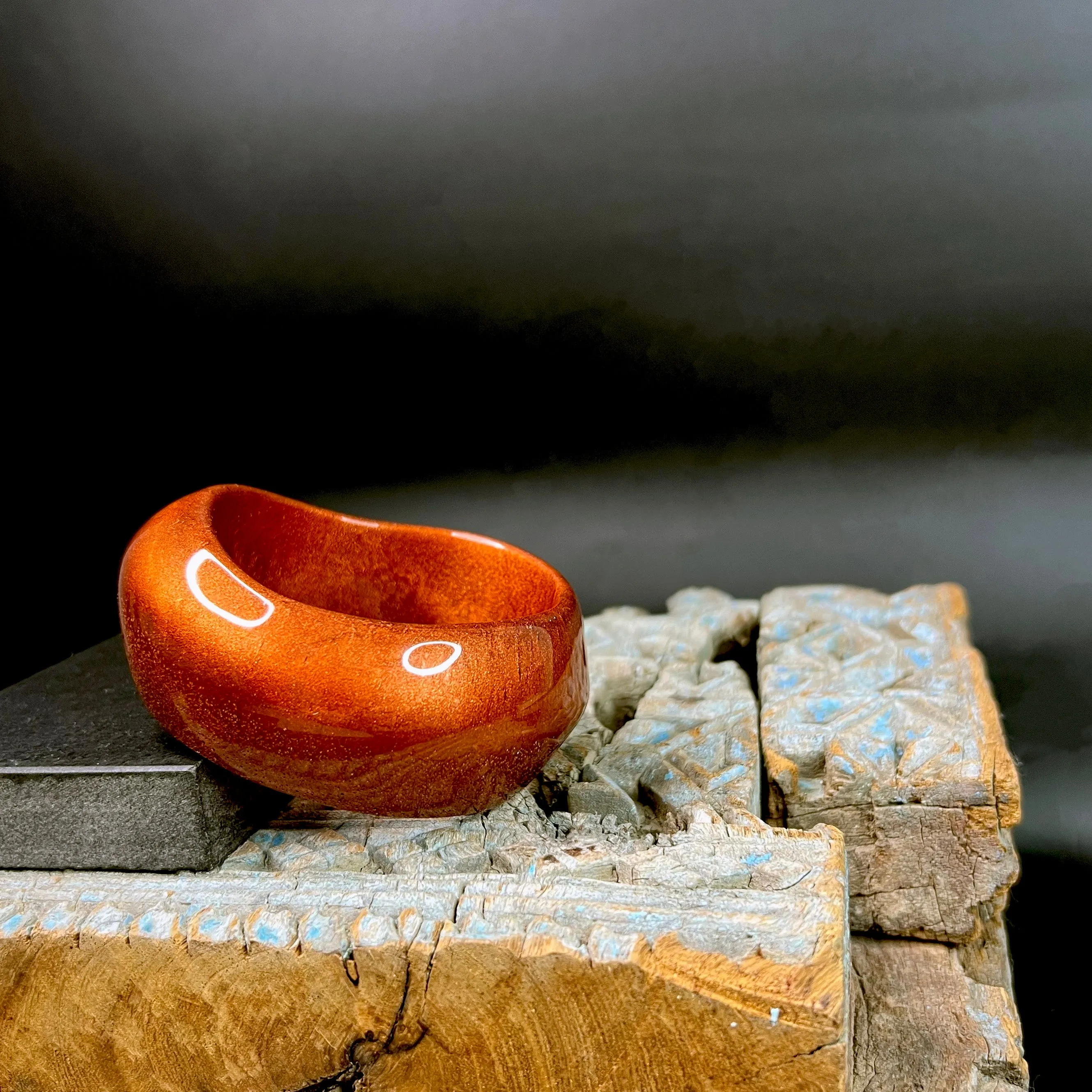 Sofia Bangle in Amber