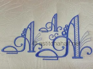 Stunning Swirls Monogram A