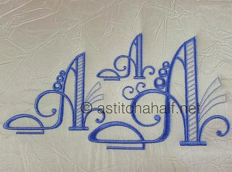 Stunning Swirls Monogram A
