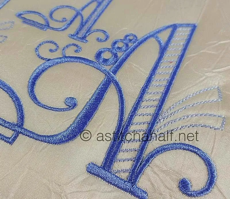 Stunning Swirls Monogram A