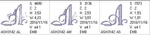 Stunning Swirls Monogram A