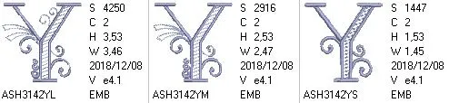 Stunning Swirls Monogram Y