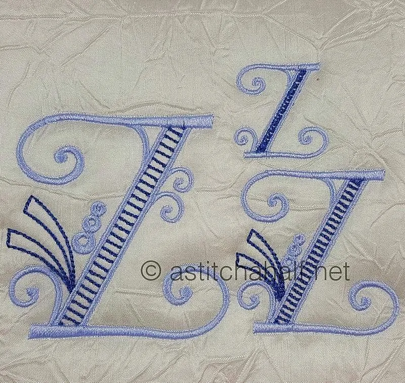 Stunning Swirls Monogram Z