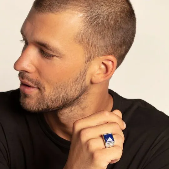 Thomas Sabo Ring Ethno Skulls Blue TR2206-531-1 size 62