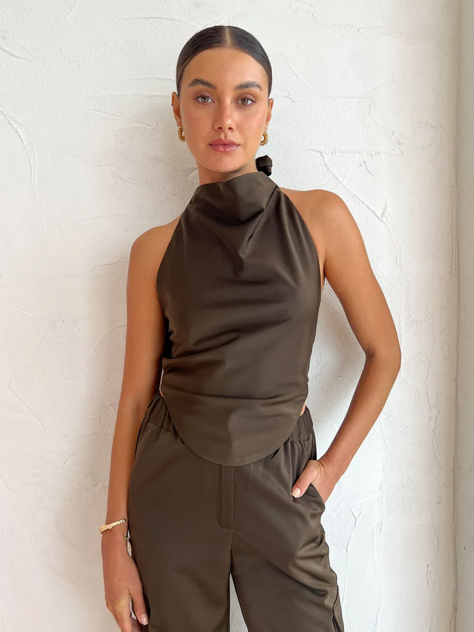 Tojha Bruna Top in Fudge