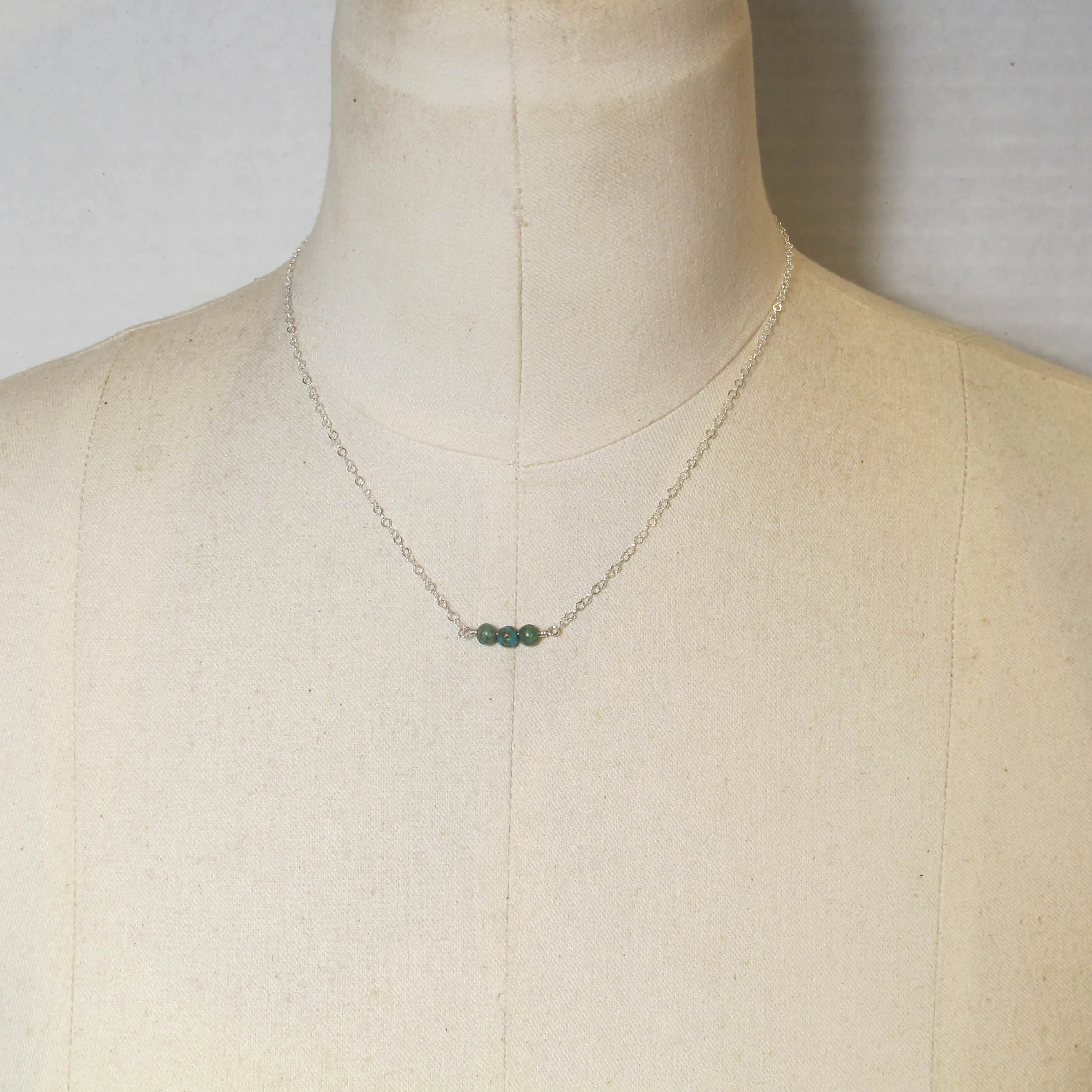Turquoise Tiny Gemstone Necklace