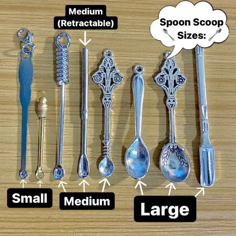 Vial With Telescopic Spoon