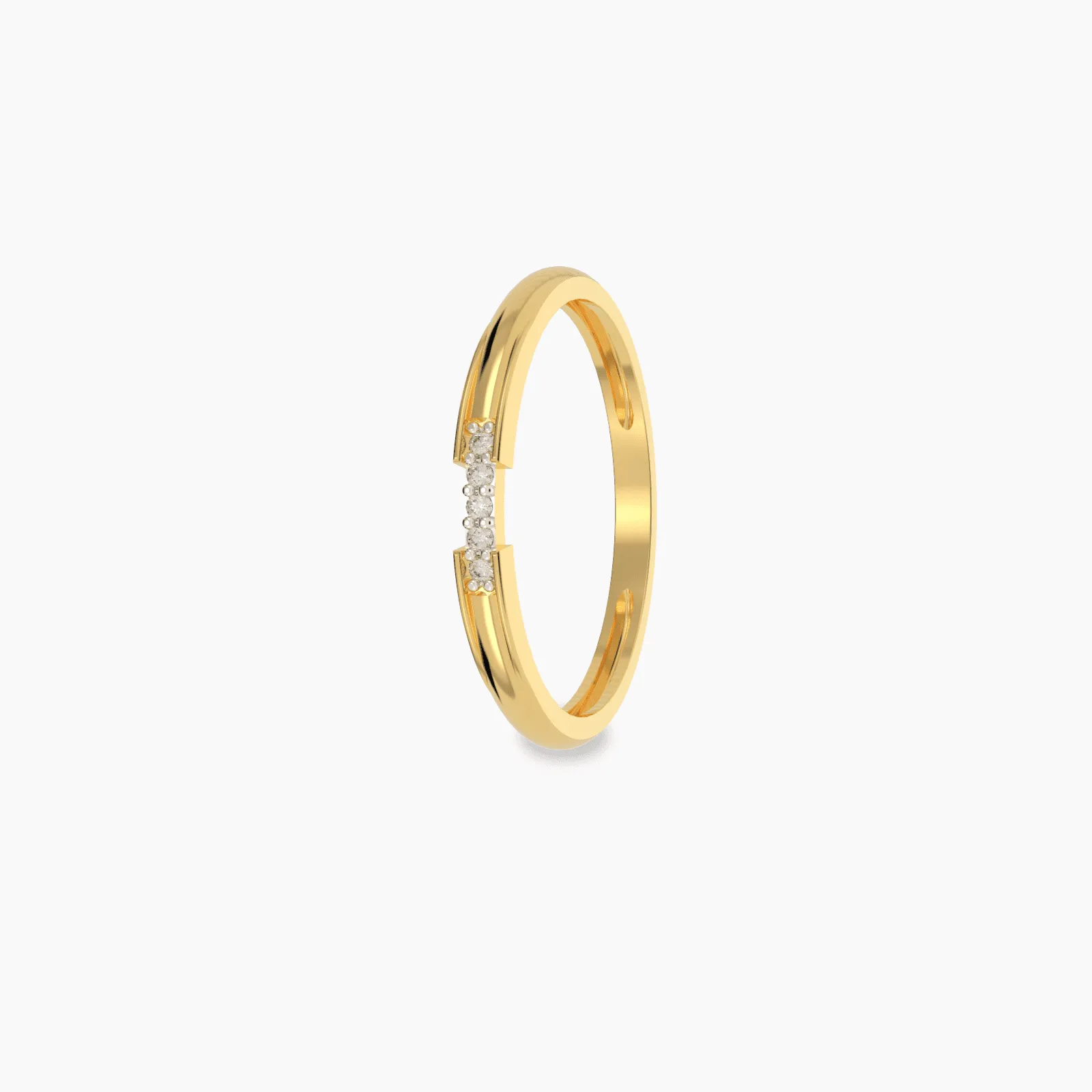White gold 5 Stone Diamond Band Ring for him