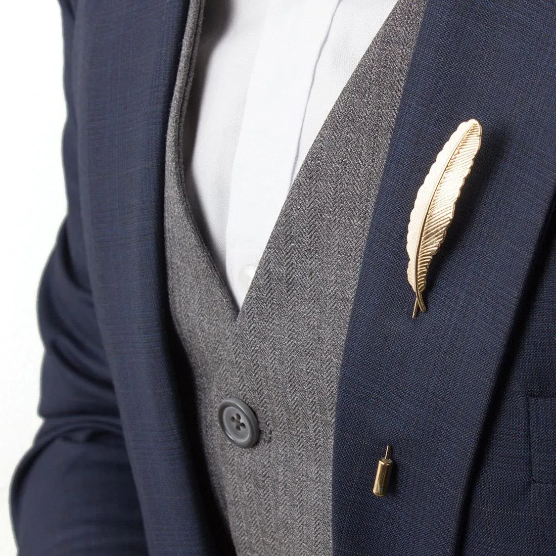 Yellow Chimes Brooch for Men and Boys Brooch for Men Suit| Formal Stainless Steel Brooch | Birthday Gift for Men and Boys Anniversary Gift for Husband (Golden)